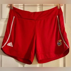 University of Kansas adidas climacool shorts size medium